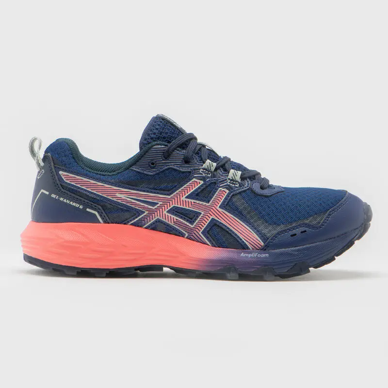 ZAPATILLA TRAIL MUJER ASICS GEL-KANAKU 5 INDIGO BLUE/PAPAYA - Imagen 5