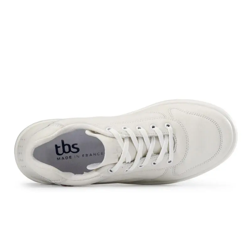 Zapatillas Caminar Ciudad TBS Albana Hombre Blanco Piel - Imagen 4
