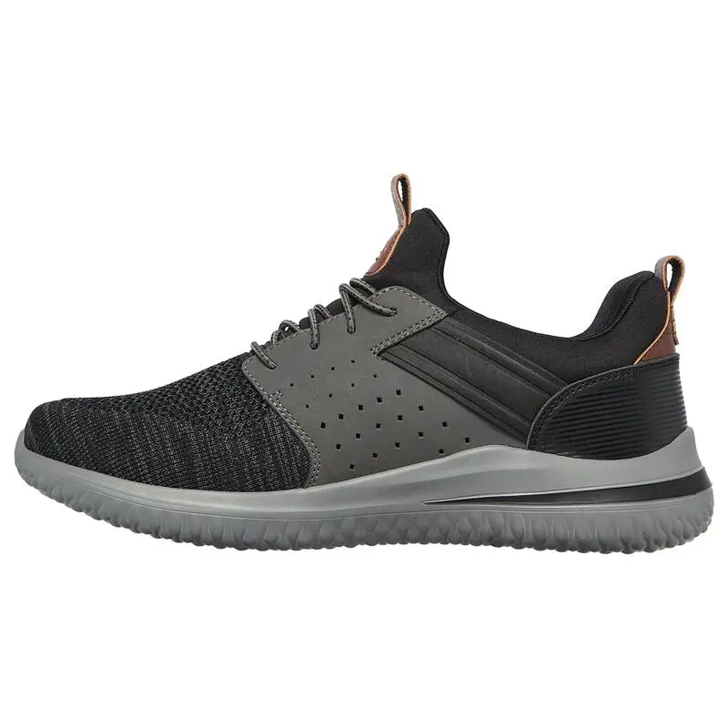 Zapatillas Caminar Hombre SKECHERS Delson 3.0-Cicada Negro - Imagen 5