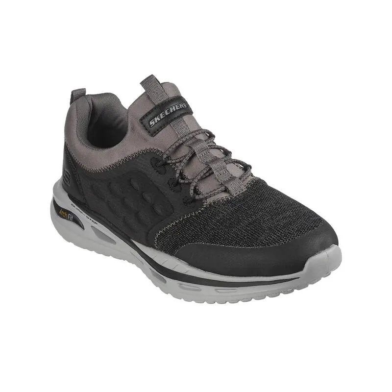 Zapatillas Caminar Hombre SKECHERS Fit-Orvan-Verdigo Negro - Imagen 2