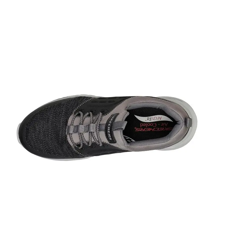 Zapatillas Caminar Hombre SKECHERS Fit-Orvan-Verdigo Negro - Imagen 3