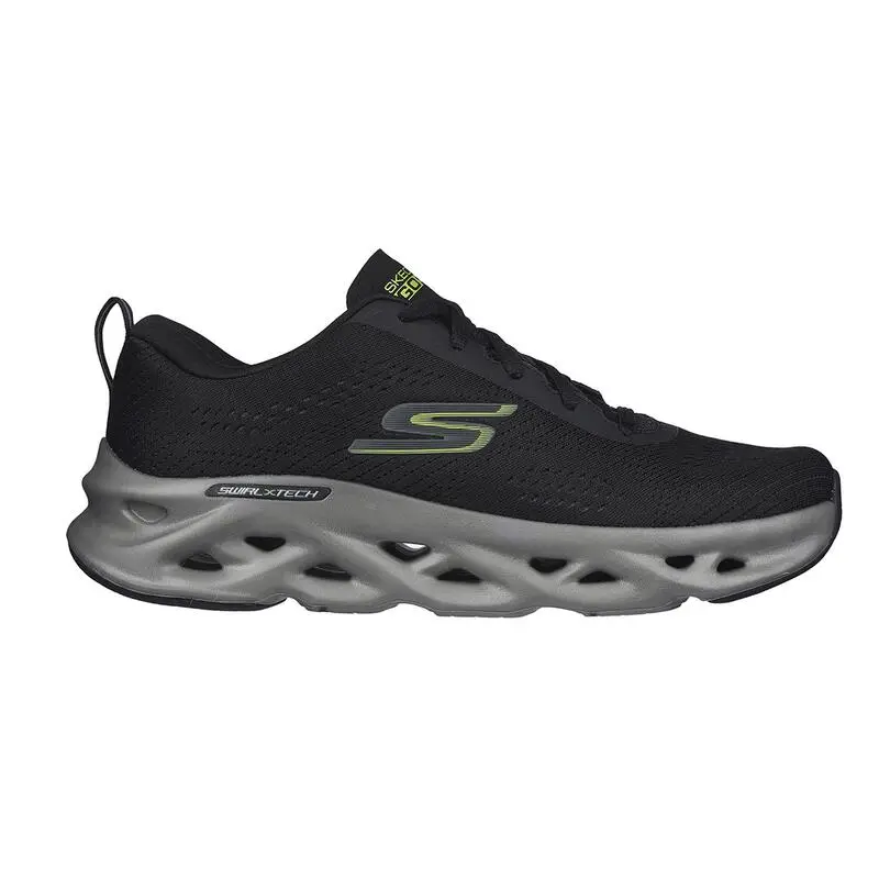 Zapatillas Caminar Hombre SKECHERS Go Run Swirl Tech Negro