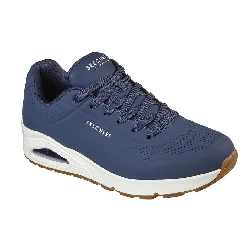 Zapatillas Caminar Hombre SKECHERS Uno Stand On Air Azul Marino - Imagen 2