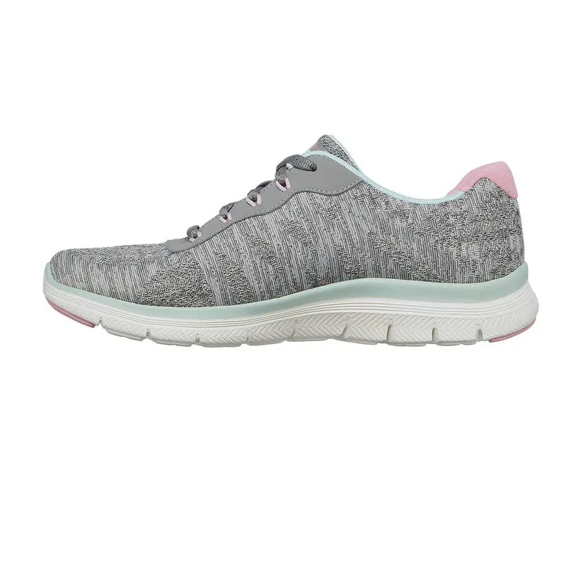 Zapatillas Caminar Mujer SKECHERS Flex Appeal 4.0 Gris - Imagen 5