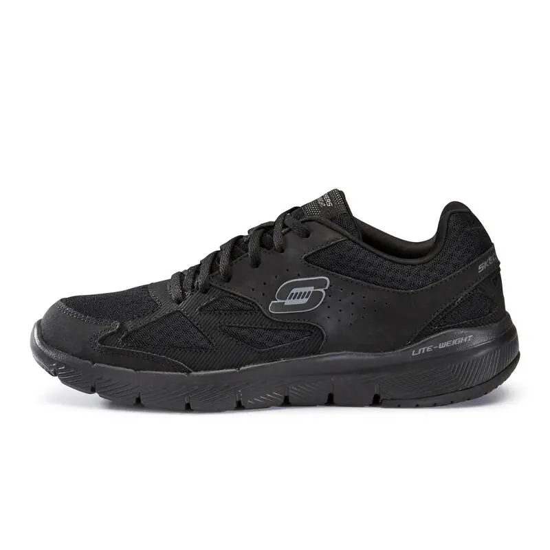 Zapatillas Caminar Skechers Hombre Flex Advantage Negro - Imagen 2