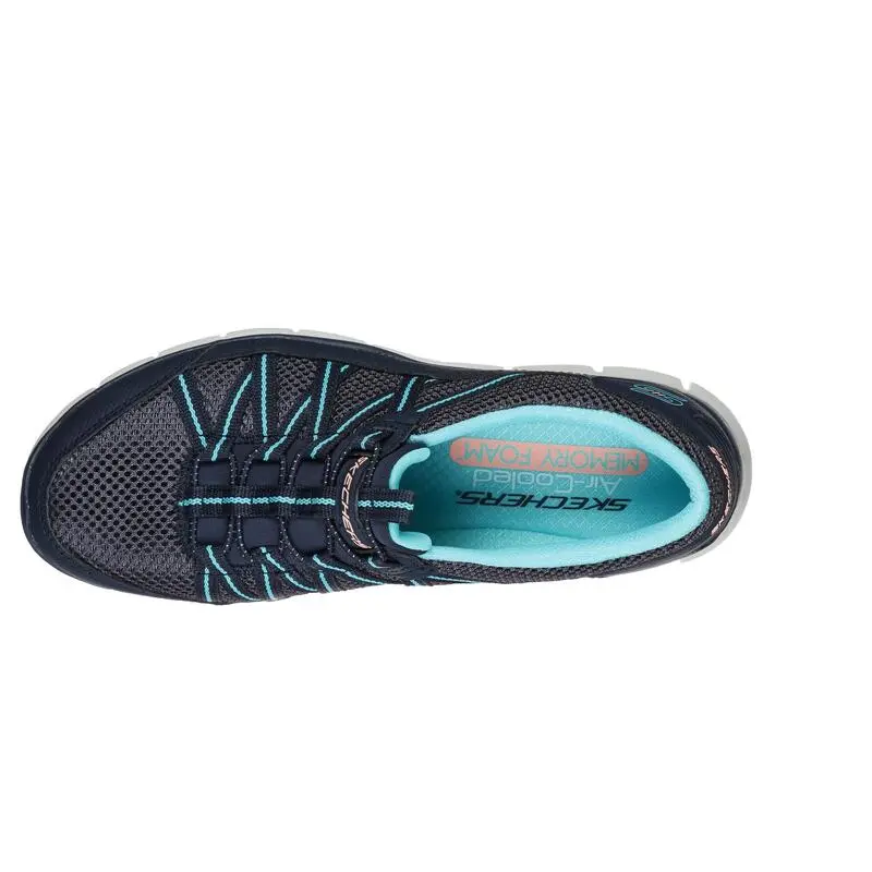 Zapatillas Caminar Unisex Skechers My Business 104061 Azul Marino - Imagen 3