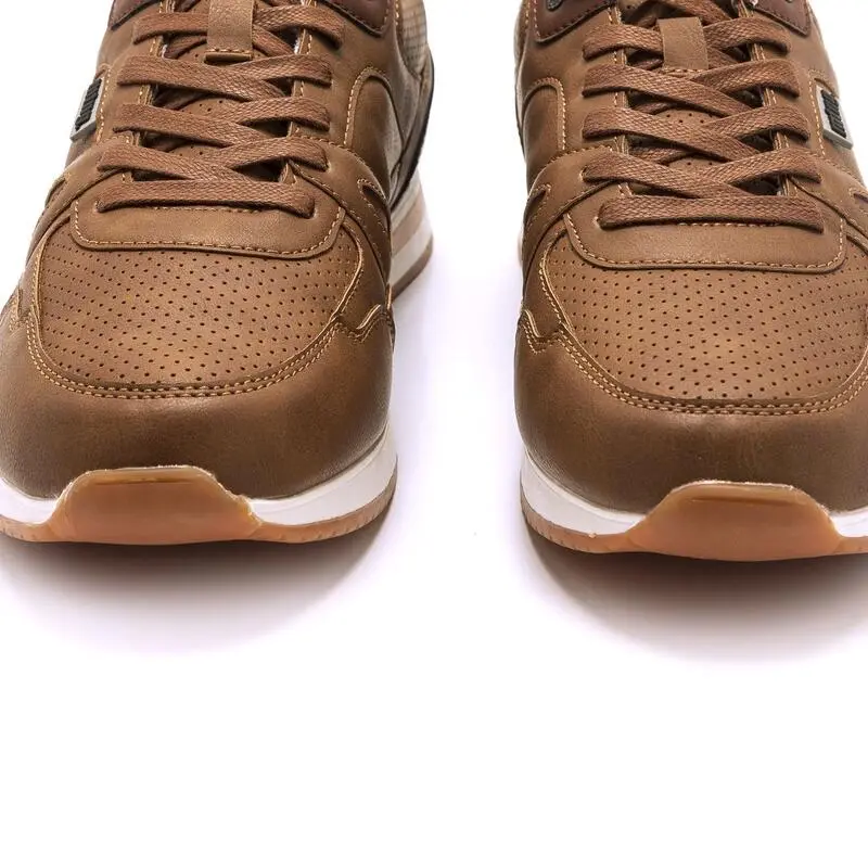 Zapatillas De Caminar Para Hombre Mtng New Metro En Color Marron - Imagen 5