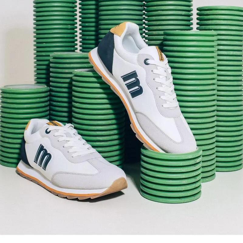 Zapatillas De Caminar Para Hombre Mtng Sai En Color Blanco - Imagen 4