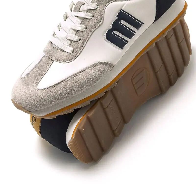 Zapatillas De Caminar Para Hombre Mtng Sai En Color Blanco - Imagen 5
