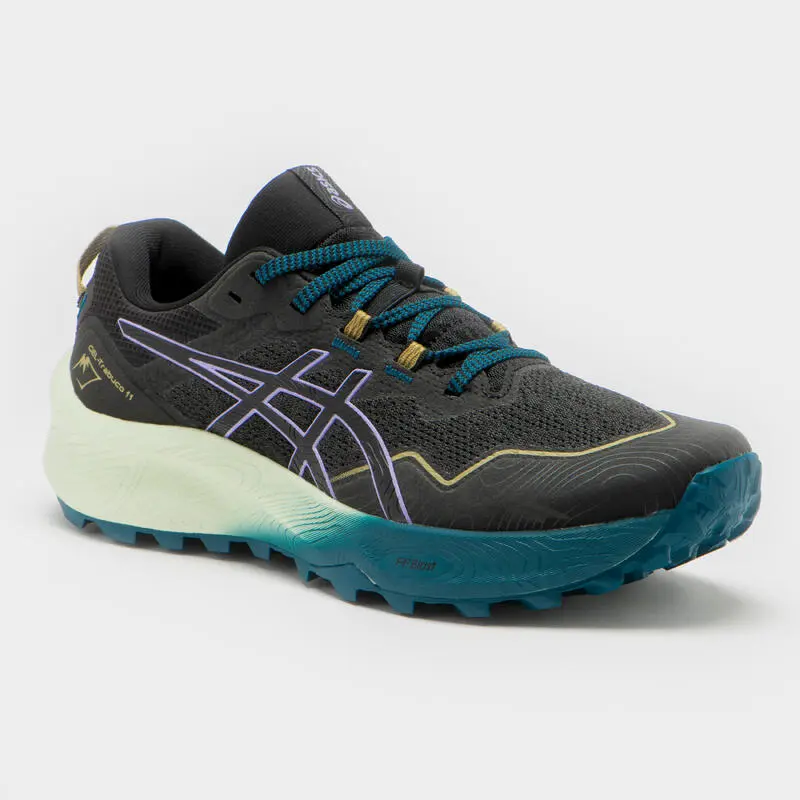 Zapatillas Trail Running Mujer Asics Gel Trabuco 11 Negro/violeta - Imagen 3